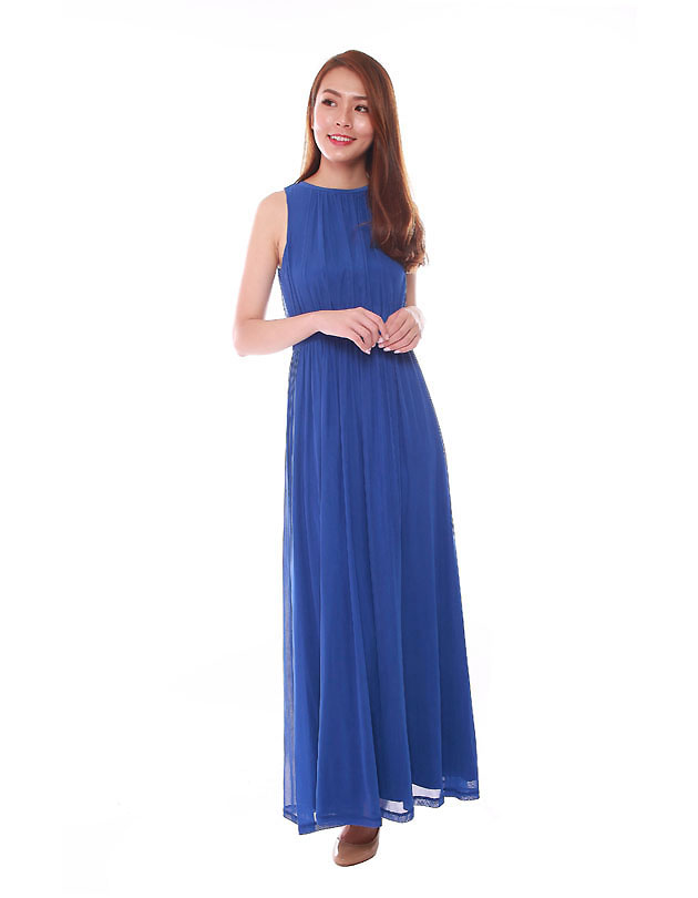 Paris Maxi Dress in Royal Blue